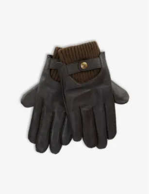 DENTS Touch leather touchscreen gloves - BLACK/CHARCOAL - M detail 2