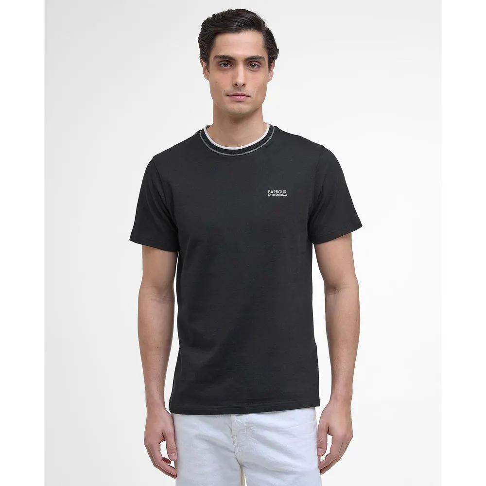 Barbour International Buxton Tipped T-Shirt detail 2