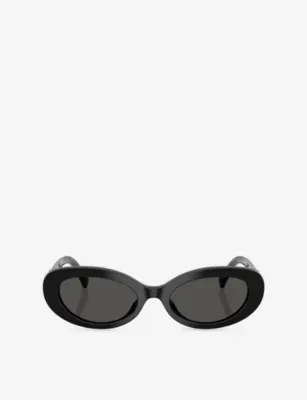 DOLCE & GABBANA DG4537 Oval-Frame Acetate Sunglasses