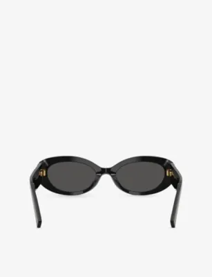 DOLCE & GABBANA DG4537 Oval-Frame Acetate Sunglasses detail 3