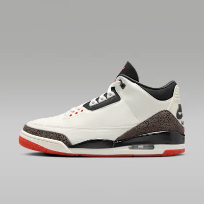 Jordan Air Jordan 3 'World's Best' Men's Shoes - Sail/University Red/Pale Ivory/Black in Sail/University Red/Pale Ivory/Black – Nike men's and unisex