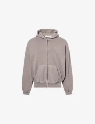FEAR OF GOD ESSENTIALS 90's Zip-Up Cotton-Jersey Hoody