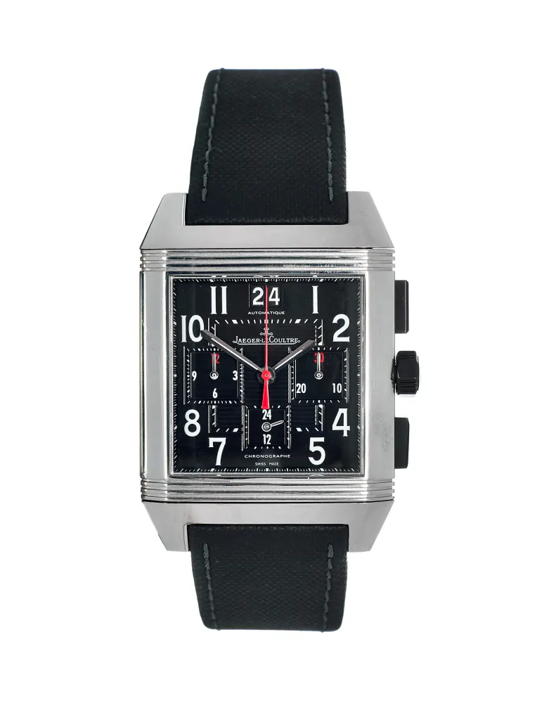 Jaeger-LeCoultre Reverso Squadra Chronograph 701868P — 2012 — Very good in Black Arabic – Pre-owned watches