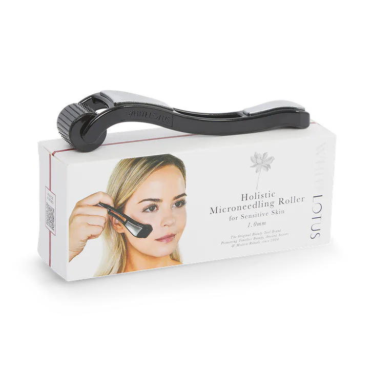 White Lotus Beauty Holistic Microneedling Roller For Sensitive Skin 1.0 mm