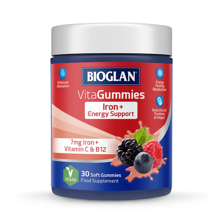 Bioglan Vitagummies Iron & Vitamin C Berry Flavour 30 Gummies