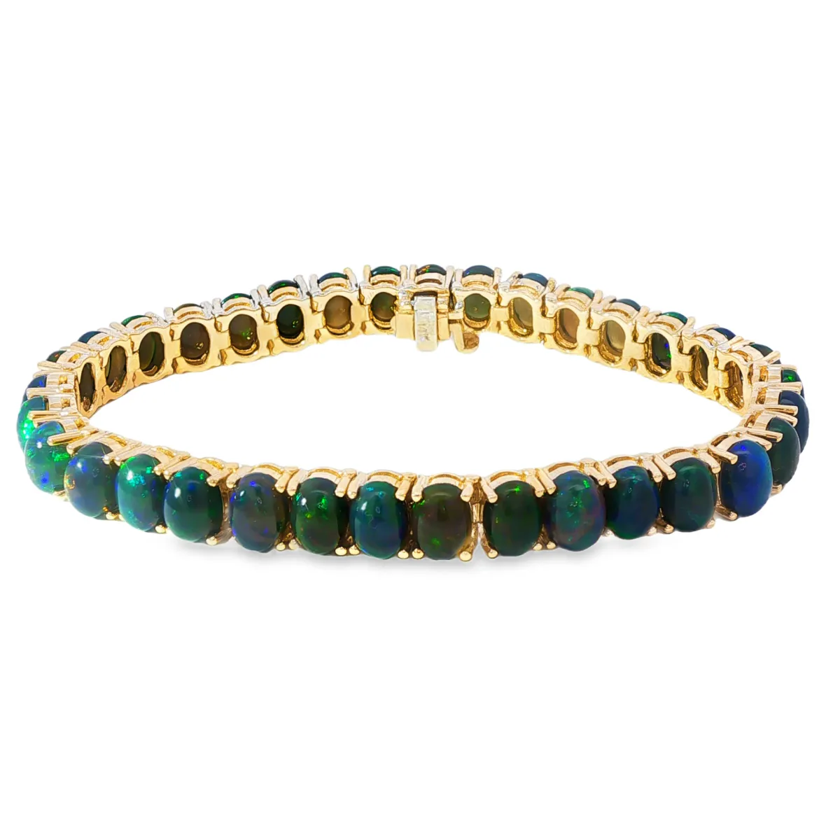 AHMED - MOON JEWELRY Galaxy Black Opal Tennis Bracelet 71232
