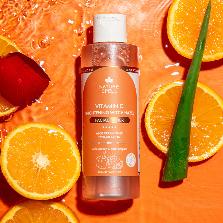 Nature Spell Vitamin C Brightening Witch Hazel Facial Toner 200ml, additional product view 3