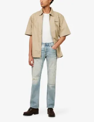 REPLAY Grover Straight-Leg Cotton Jeans - 32/34 detail 2