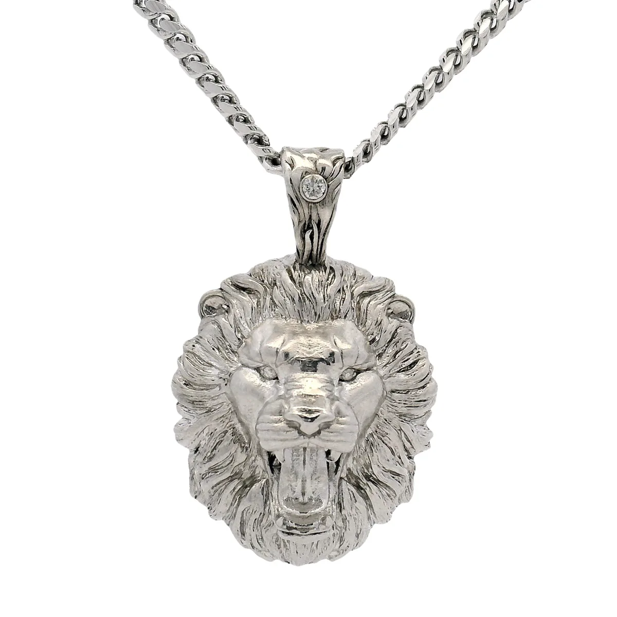 MARYAM - For Him SILVER Limited Edition U.S. Government Silver Mini Lion Pendant Set 70965 in 18 Inches – Pendant Set