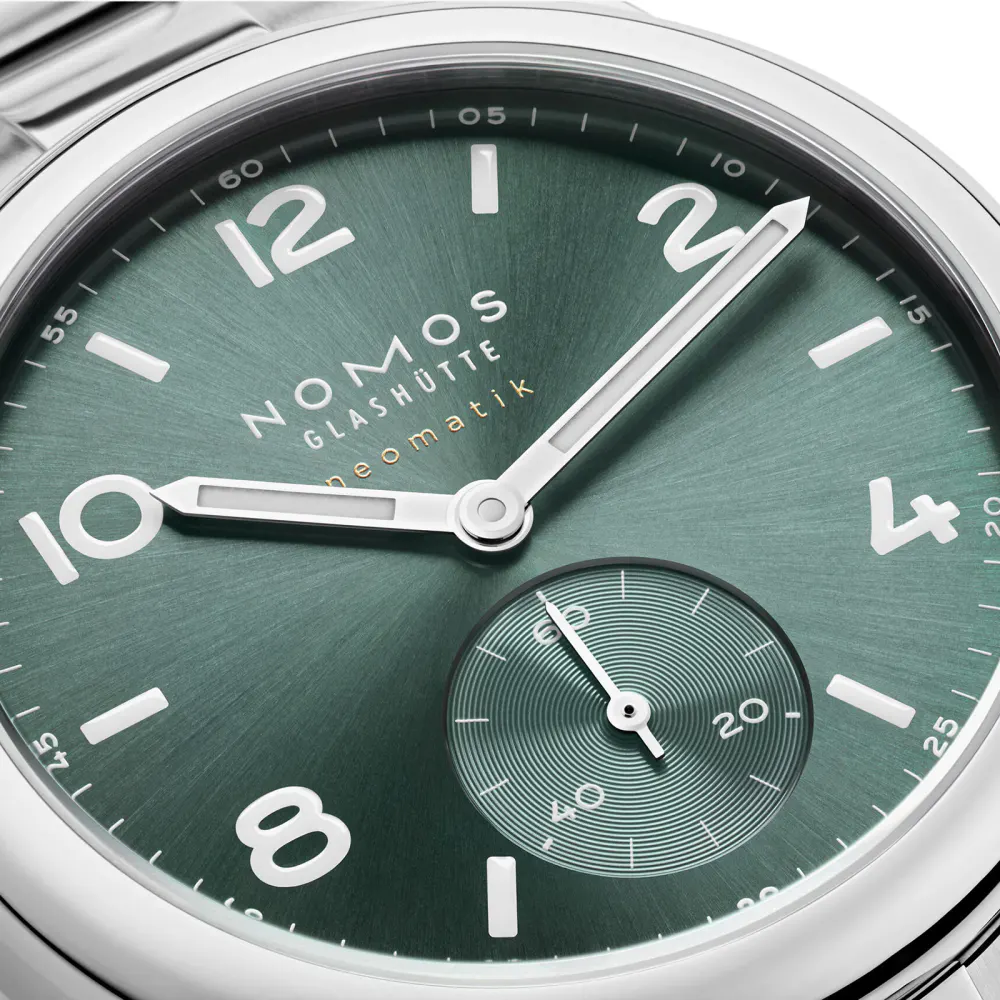 NOMOS Glashutte Club Sport Neomatik Petrol 37mm Mens Watch in Green, additional product view 3