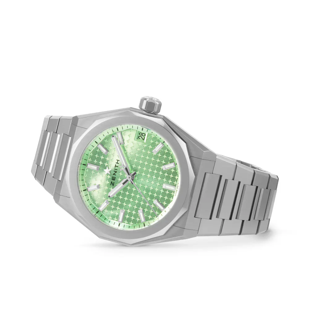Zenith Defy Skyline 36mm Steel Automatic Watch - Green detail 2