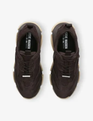 STEVE MADDEN Possess Faux-Leather Trainers - EUR 43 / 9 UK MEN in Brown, additional product view 2