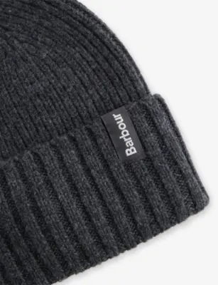 BARBOUR Danforth Wool and Cashmere-Blend Beanie detail 2