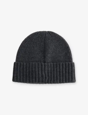 BARBOUR Danforth Wool and Cashmere-Blend Beanie detail 3
