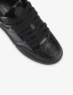 KURT GEIGER LONDON Hatton Leather Trainers - EUR 42 / 8 UK MEN in BLACK/COMB, additional product view 3