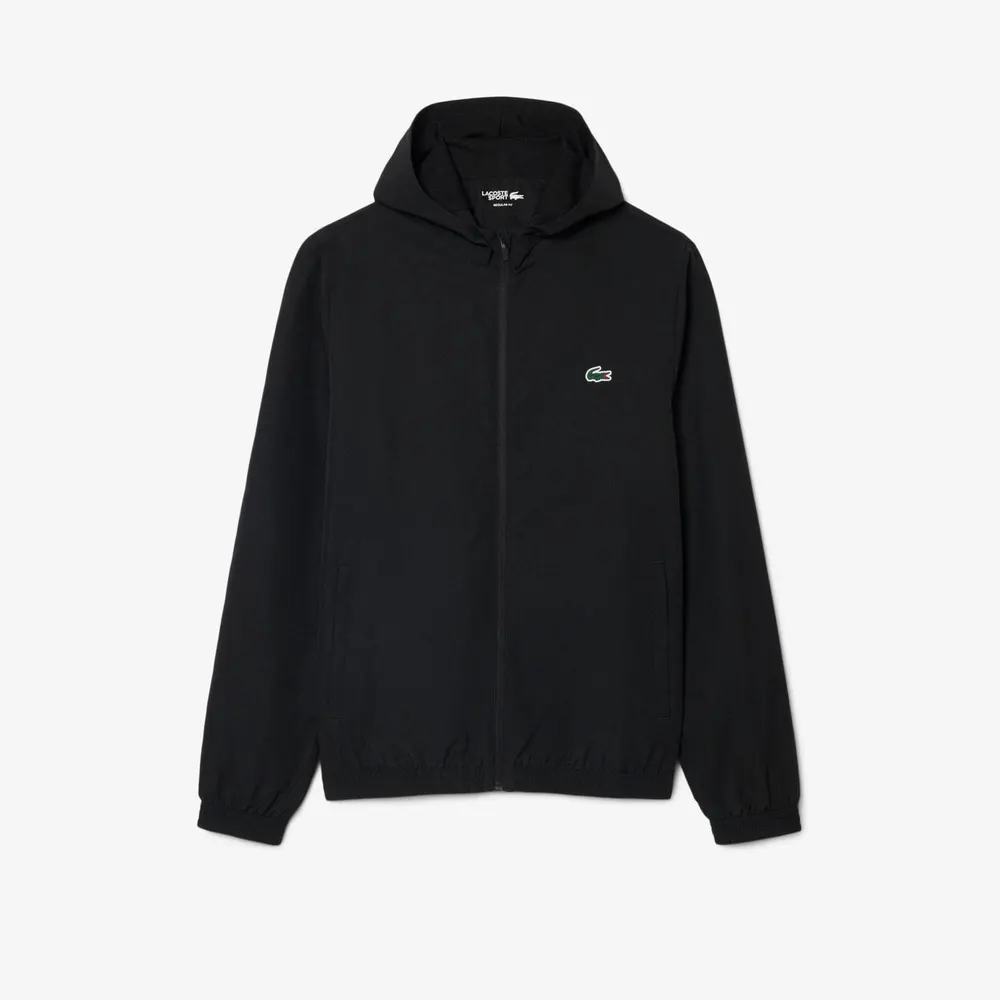 Lacoste Men's Taff TT Water-Repellent Hooded Tracksuit Top