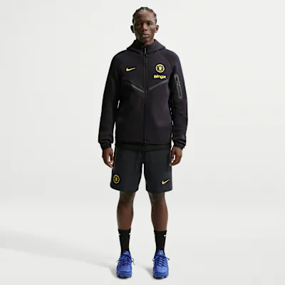 Nike Chelsea FC Tech Fleece Men's Nike Football Shorts - Pitch Blue/Midwest Gold