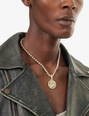 GLD Lion Coin 18ct Gold-Plated Pendant detail 2