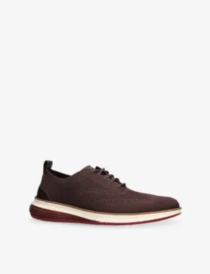 COLE HAAN Original Grand Energy-Weave Knitted Oxford Shoes - EUR 40 / 6 UK MEN in MID BROWN, additional product view 3