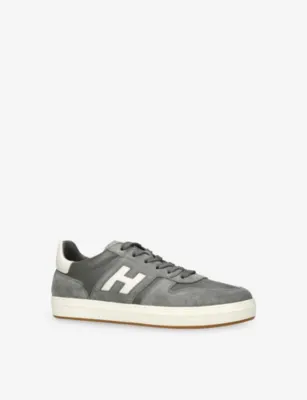 HOGAN Allacciato H668 Suede Trainers - EUR 45 / 11 UK MEN in GREY MIXED, additional product view 3