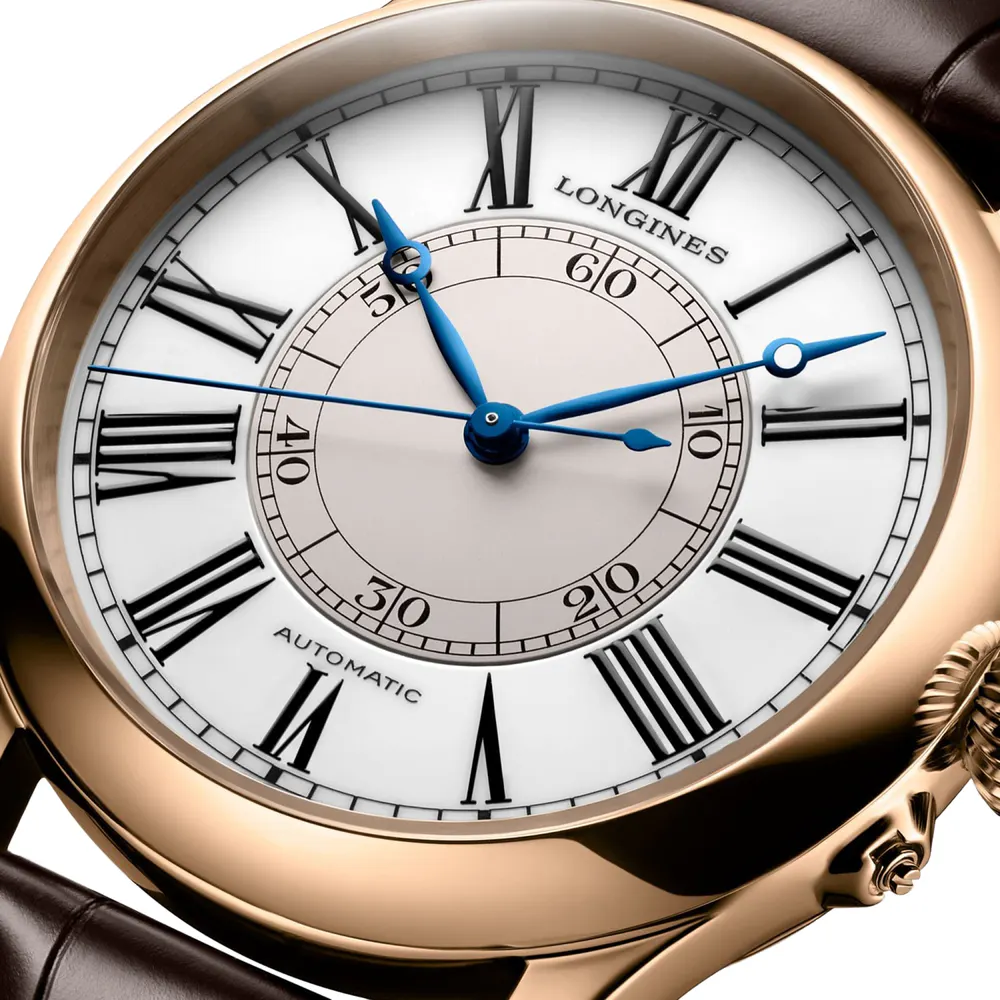 Longines Weems Second-Setting 47.5mm Mens Watch in White, additional product view 2