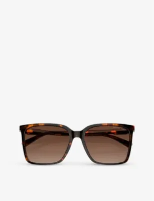 MICHAEL KORS MK2197U Canberra square-frame tortoiseshell acetate sunglasses