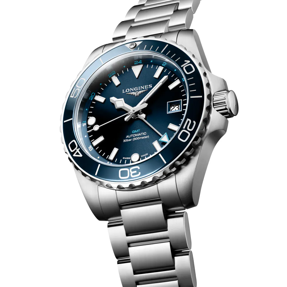 Longines HydroConquest 41mm Mens Watch Blue Stainless Steel in Blue, additional product view 2