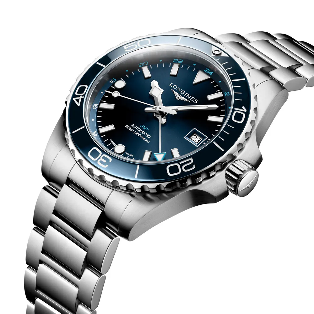 Longines HydroConquest 41mm Mens Watch Blue Stainless Steel in Blue, additional product view 3