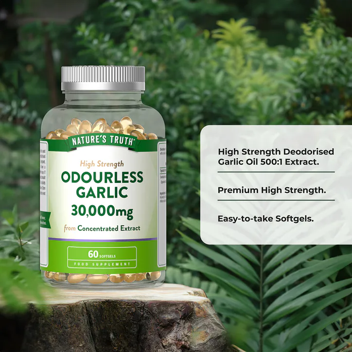 Nature's Truth Odourless Garlic 30,000mg - 60 Capsules detail 2