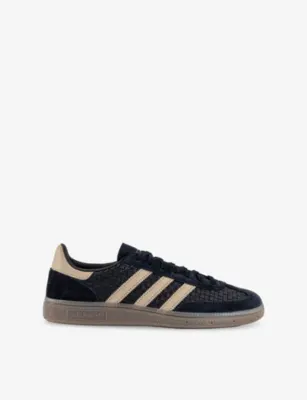 ADIDAS Handball Spezial Suede and Leather Low-Top Trainers - EUR 44.5 / 10.5 UK MEN in CORE BLACK KHAKI GUM – Mens | Trainers | Lace up trainers