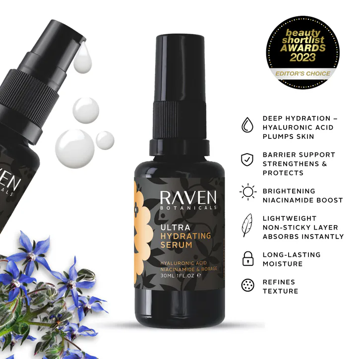 Raven Botanicals Ultra Hydrating Serum 30ml detail 2
