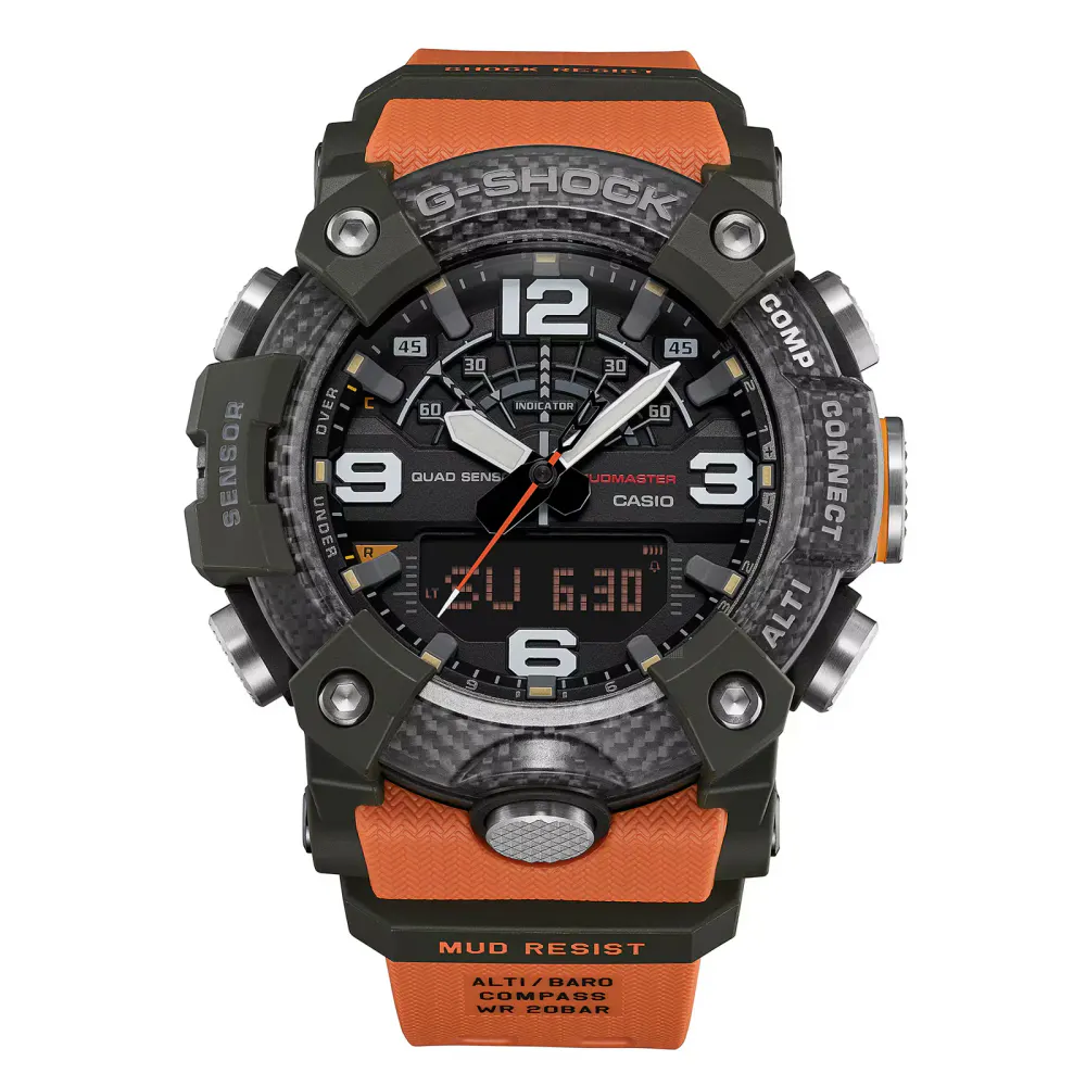Casio G-SHOCK Master Of G-Land Mudmaster 51.3mm Mens Watch Orange detail 2