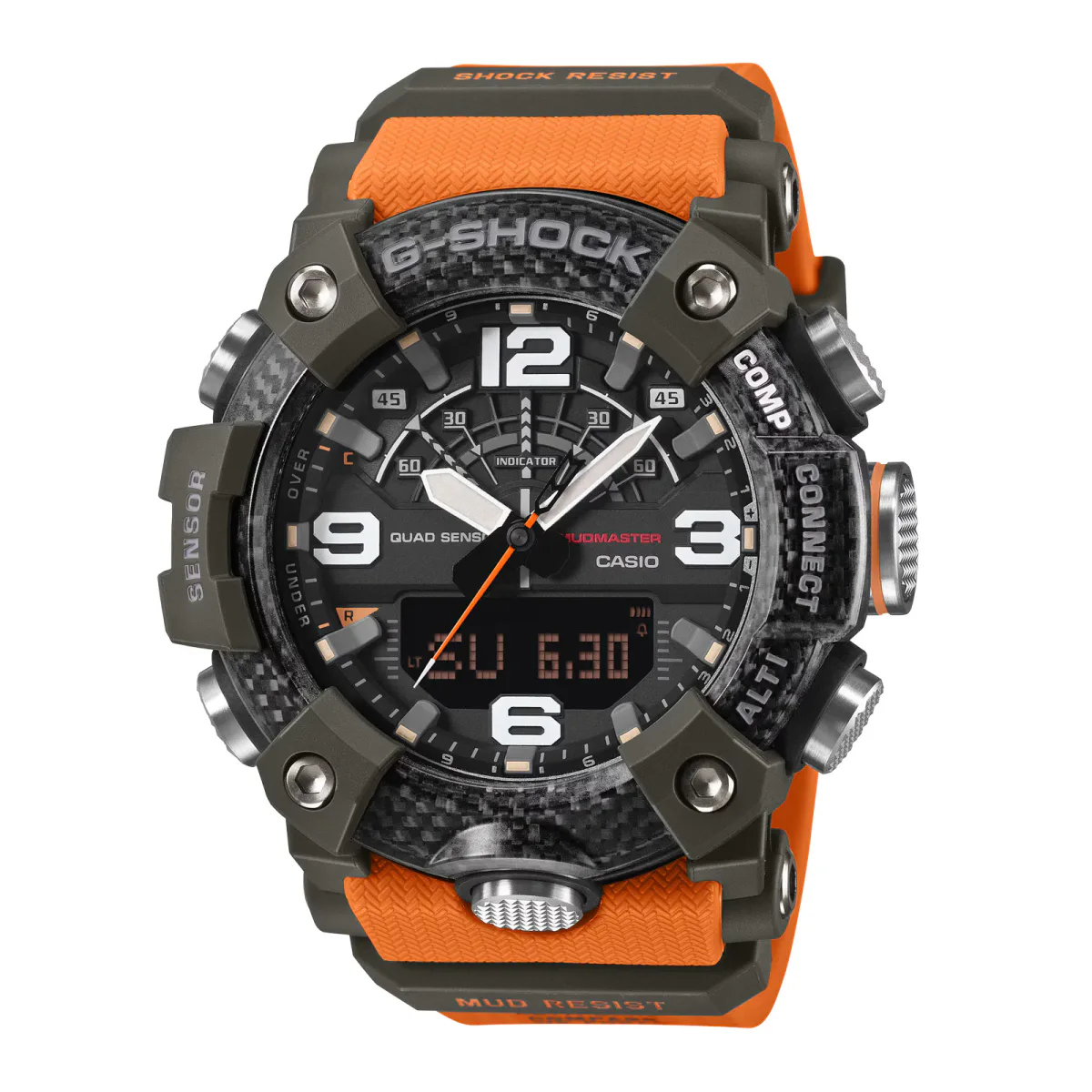 Casio G-SHOCK Master Of G-Land Mudmaster 51.3mm Mens Watch Orange