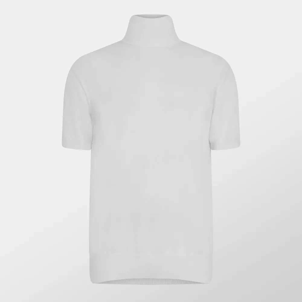Dolce and Gabbana Men's Short Sleeve Turtleneck Knitted Top