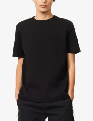 ARNE Essential Luxe Crewneck Stretch-Cotton Blend T-Shirt detail 3