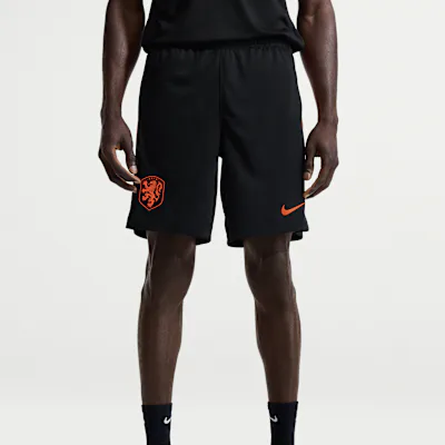 Nike Netherlands Strike Men's Nike Dri-FIT Football Knit Shorts - Black/Hyper Crimson/Hyper Crimson