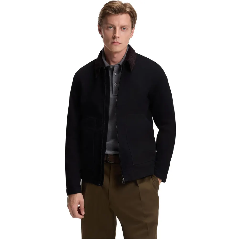 Boss Men's HBB Double Breasted Cotton Long Sleeve Denim Jacket detail 2