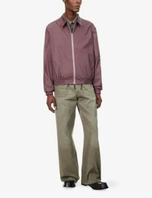 ACNE STUDIOS Brand-Print Shell Jacket detail 2