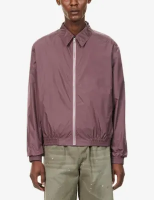 ACNE STUDIOS Brand-Print Shell Jacket detail 3