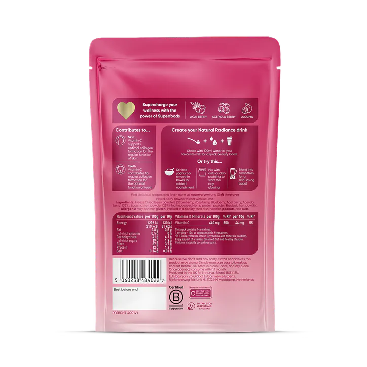 Naturya Natural Radiance Superfood Blend Mixed Berry 140g detail 2