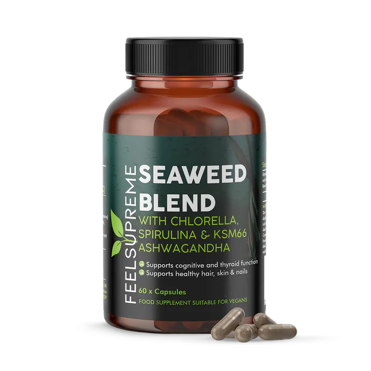 Feel Supreme Seaweed Blend with Chlorella, Spirulina & Ashwagandha 60 Caps