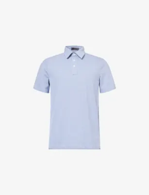 G/FORE Mosaic All Play Stretch-Cotton Polo Shirt