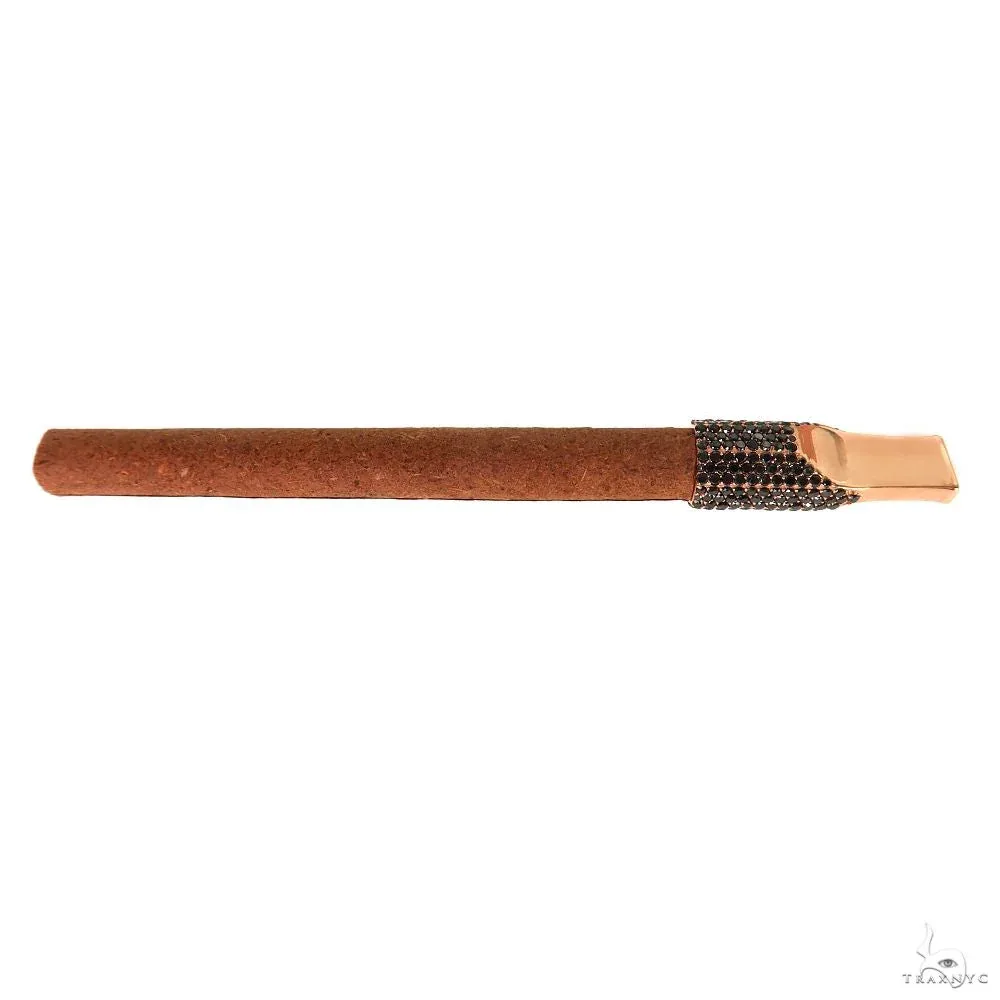 RINA - For Him CUSTOM Custom Made Black Diamond Cigarette Filter 69874 in Rose Gold – Smoking Accessory