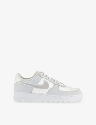 For Him Air Force 1 '07 Leather Trainers - EUR 43.5 / 9.5 UK MEN in SUMMIT WHITE GREY – Mens | Trainers | Lace up trainers