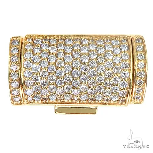 AHMED - MOON JEWELRY 14K Gold Custom Miami Cuban Diamond Lock 66882 in Rose – Pendant Set