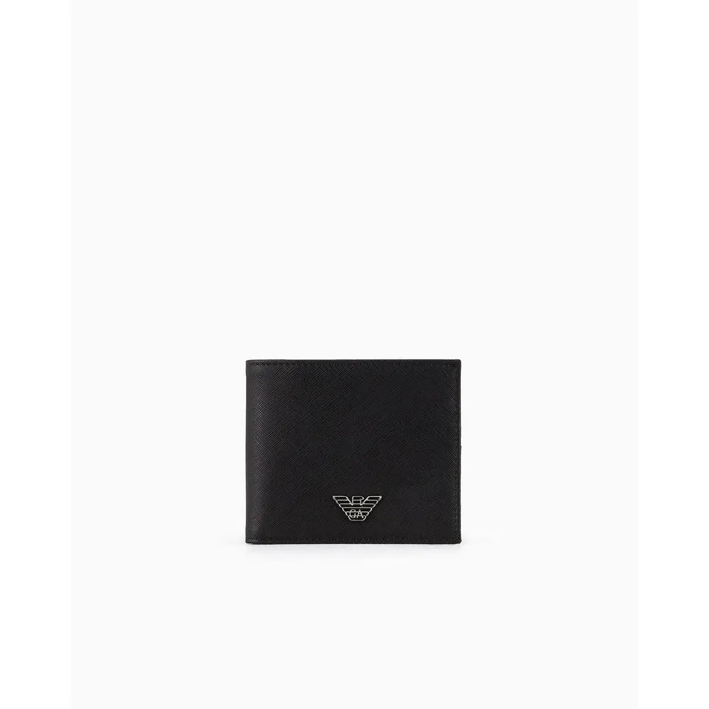 Emporio Armani Men's Badge Billfold Wallet