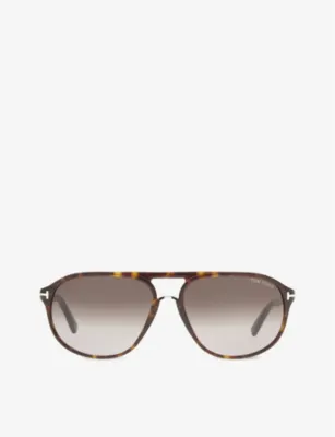 TOM FORD Jacob tortoiseshell aviator sunglasses