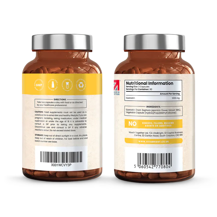 VitaBright Quercetin 1000mg per Serving - 180 Capsules detail 2