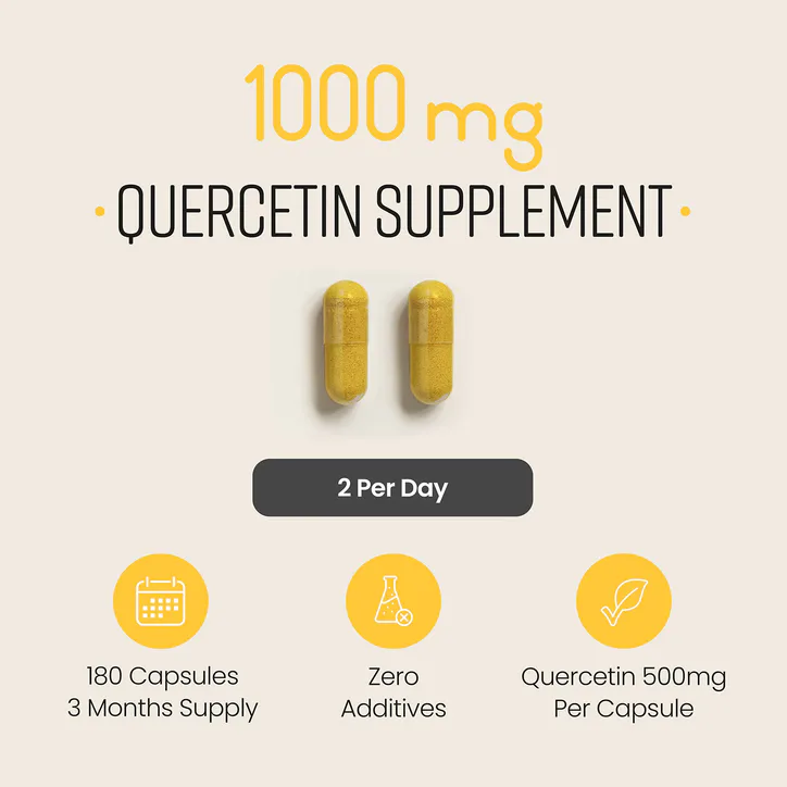 VitaBright Quercetin 1000mg per Serving - 180 Capsules detail 3