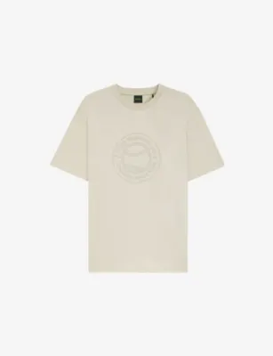 BOSS Branded Short-Sleeved Cotton-Jersey T-Shirt